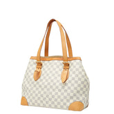 ルイ ヴィトン ダミエ アズール ハムステッドMM トートバッグ ショルダーバッグ N51206 ホワイト PVC レザー レディース LOUIS VUITTON 【中古】